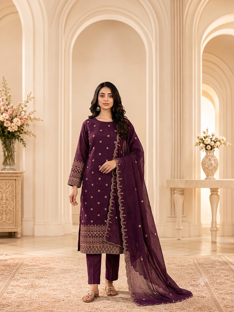 Unstitched salwar material