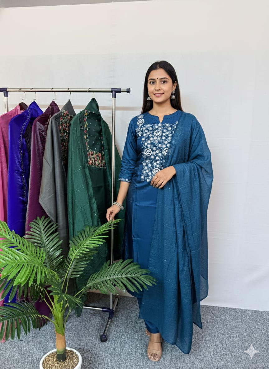 LS0007 DAILY WEAR UNSTITCHED SALWAR MATERIAL