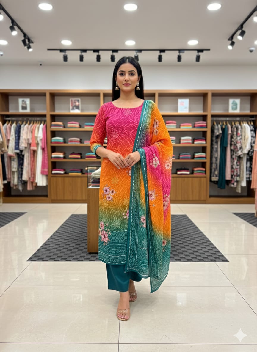 LS0065 Unstitched Party Wear Salwar Material