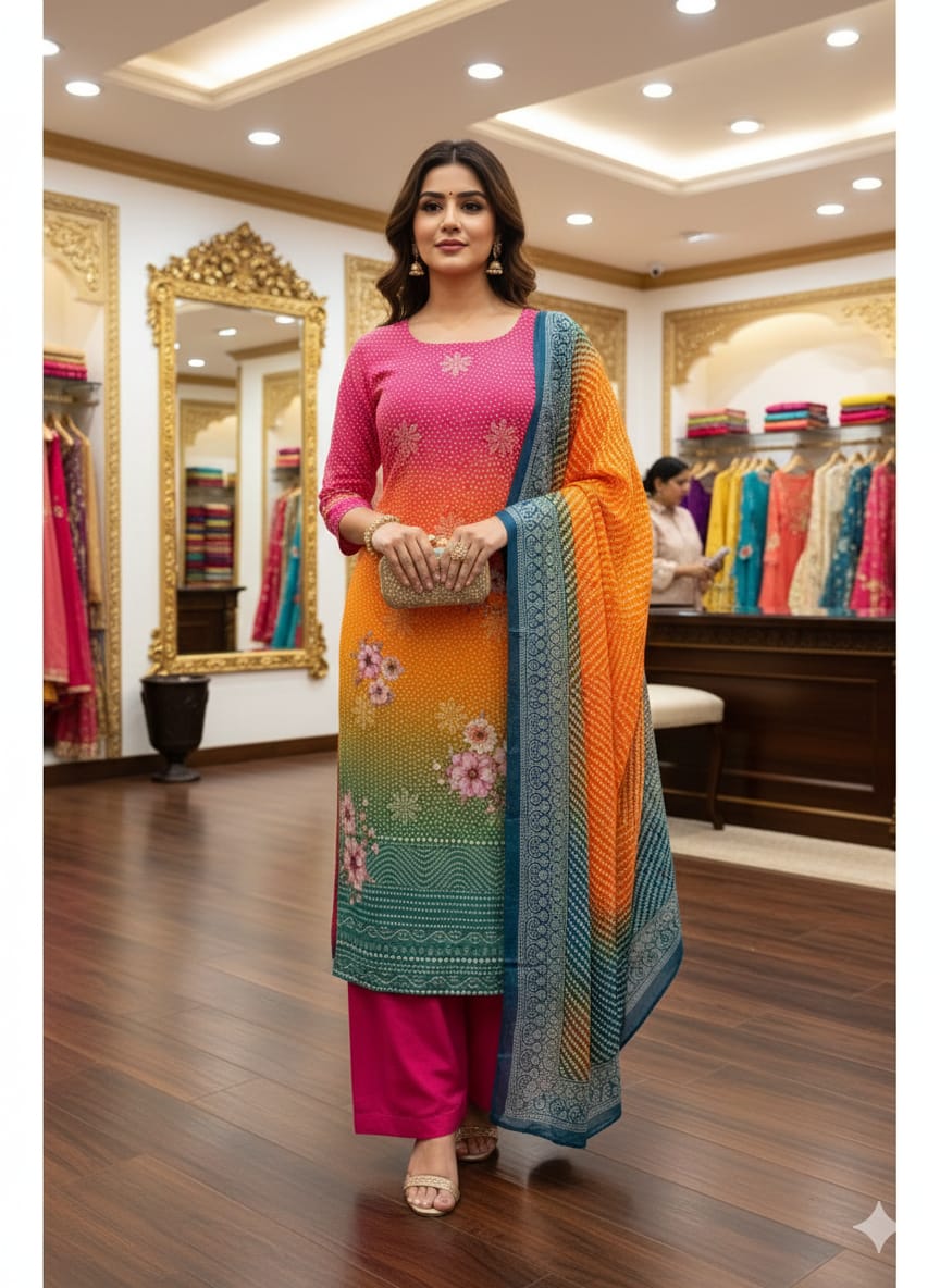 LS0066 Unstitched Partywear Salwar Material