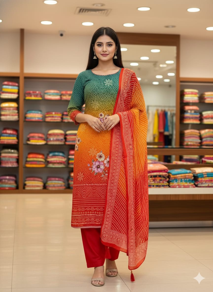 LS0063 Unstitched Salwar Material