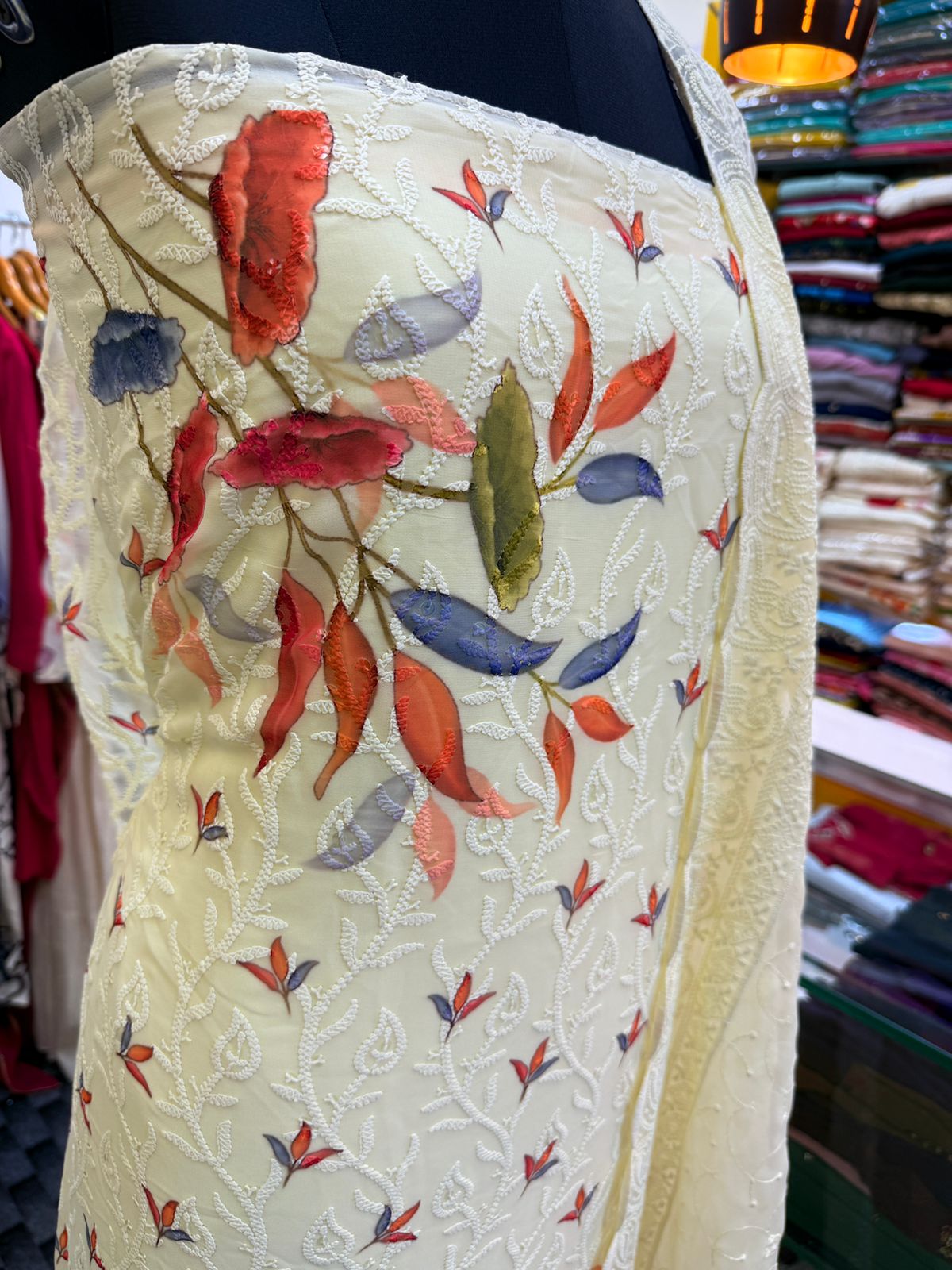 LS0004 - PARTYWEAR UNSTITCHED SALWAR MATERIAL