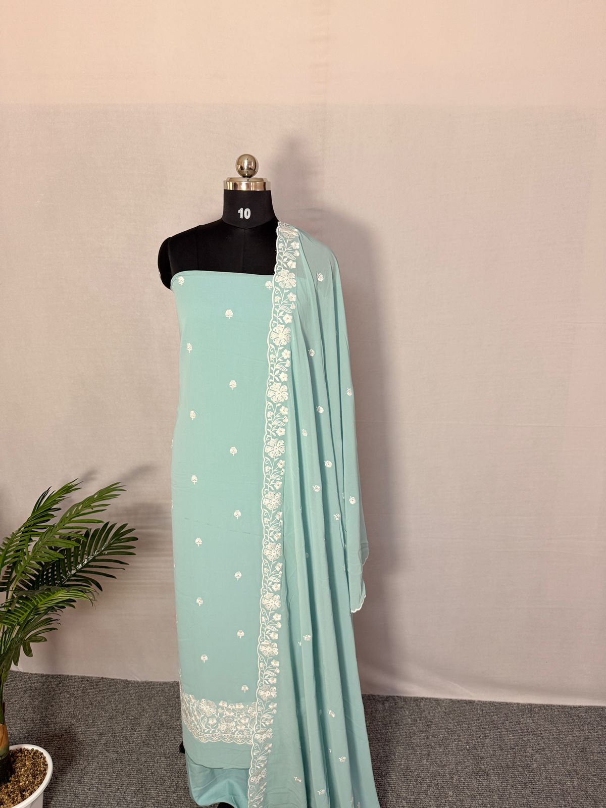 LS0060 Party Wear Unstitched Salwar Material