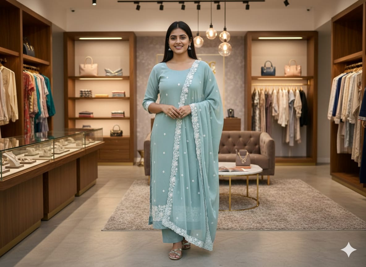 LS0060 Party Wear Unstitched Salwar Material