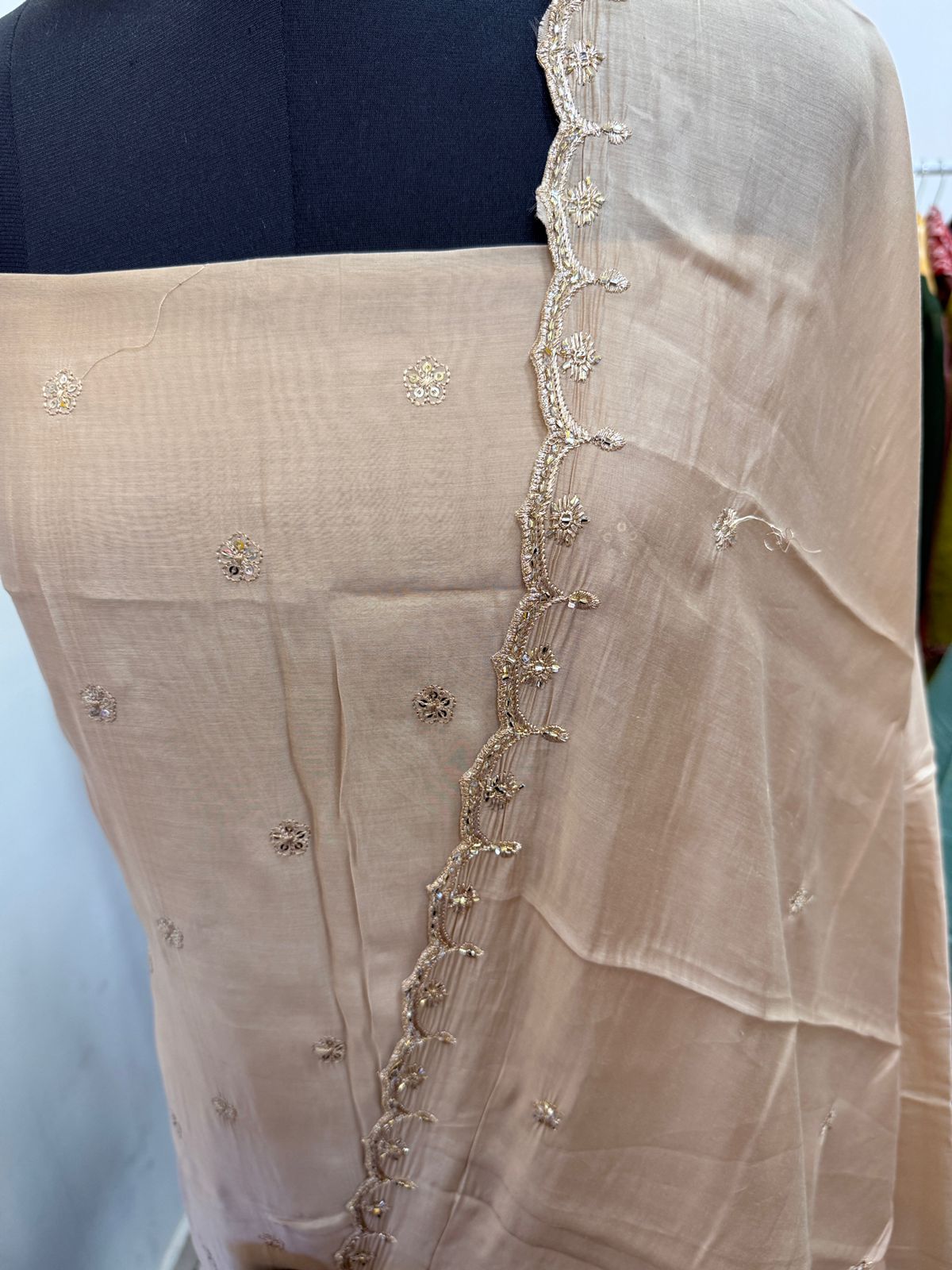 LS0153 - Mul Chanderi Unstitched