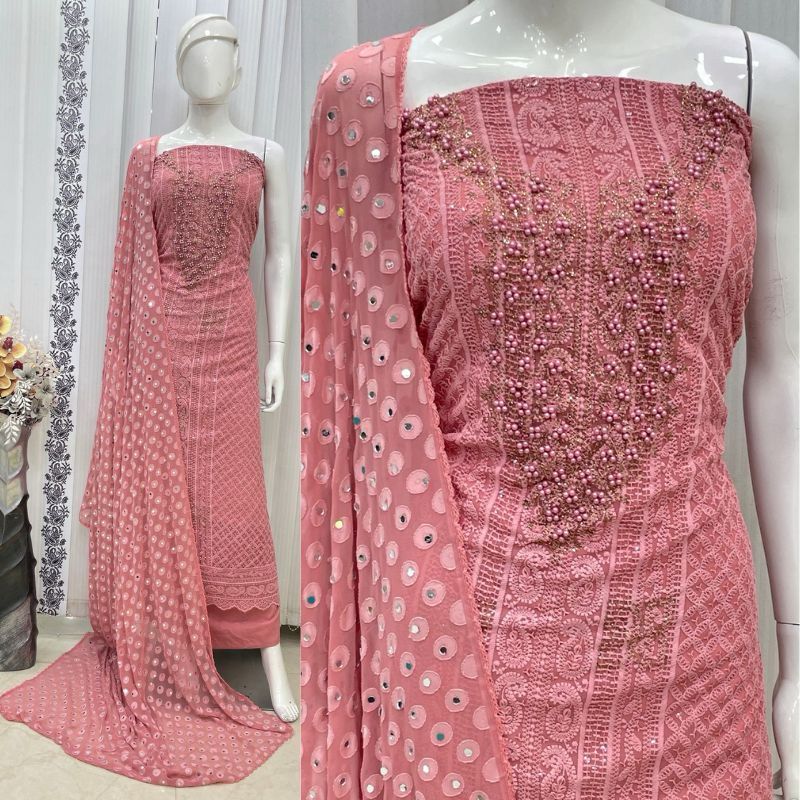 LS0003 - PARTYWEAR UNSTITCHED SALWAR MATERIAL