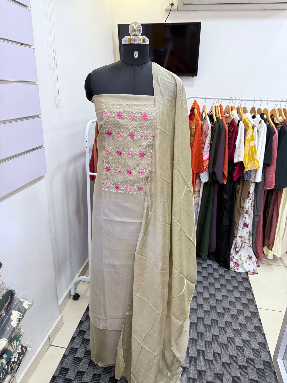 LS0115 Unstitched Salwar Material