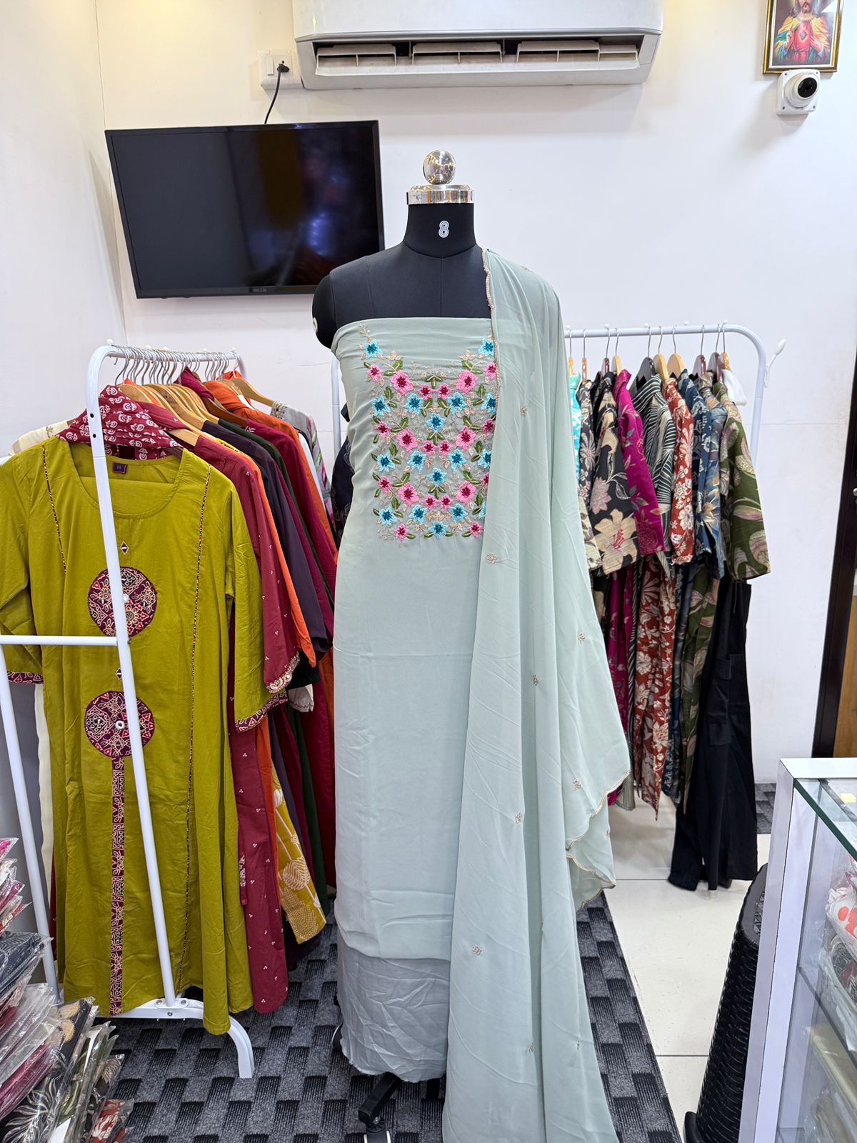 LS0123 - Unstitched Salwar Material