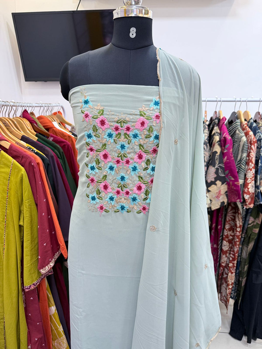 LS0123 - Unstitched Salwar Material