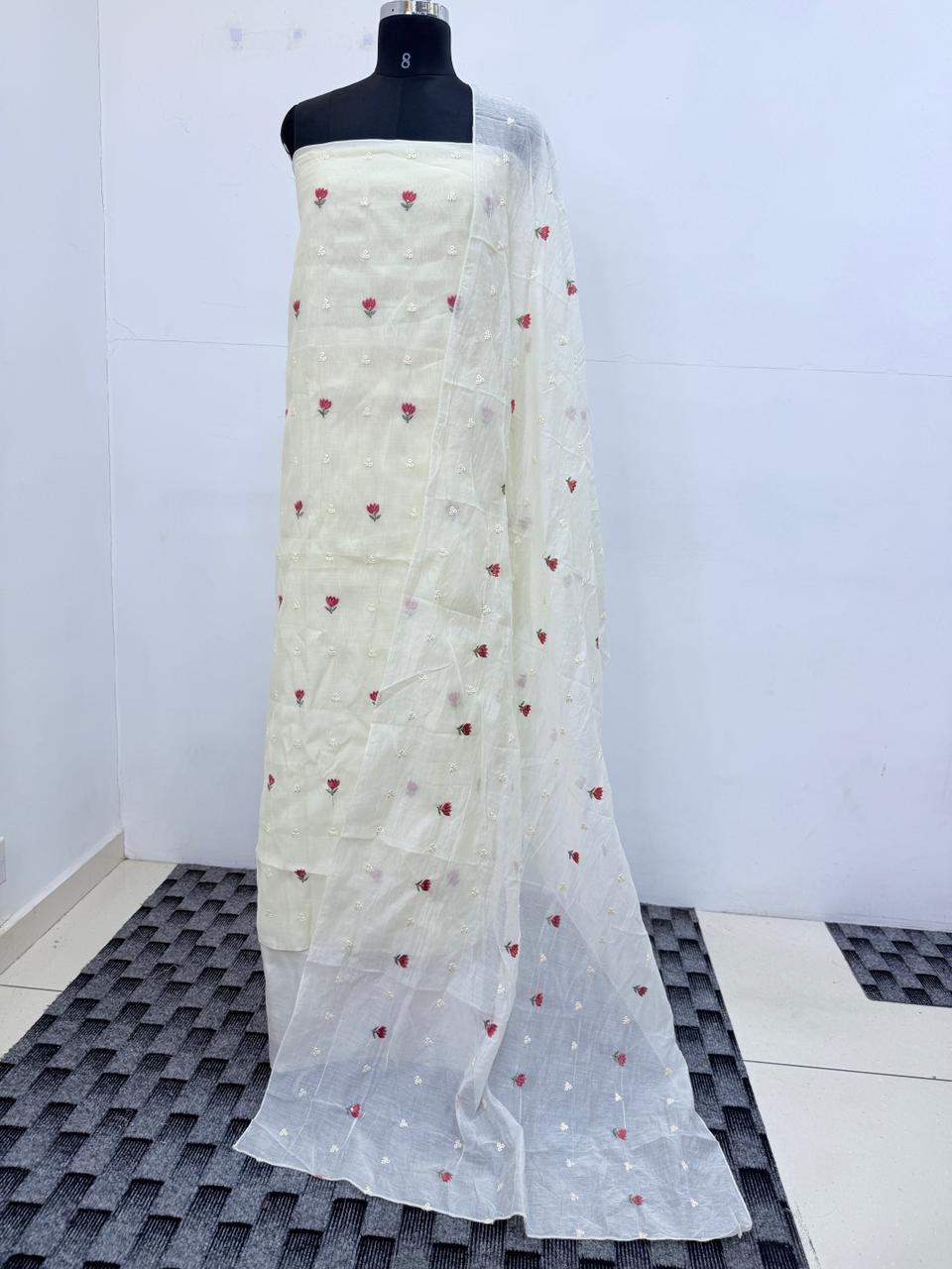 LS0158 Mul Chandheri Unstitched salwar material