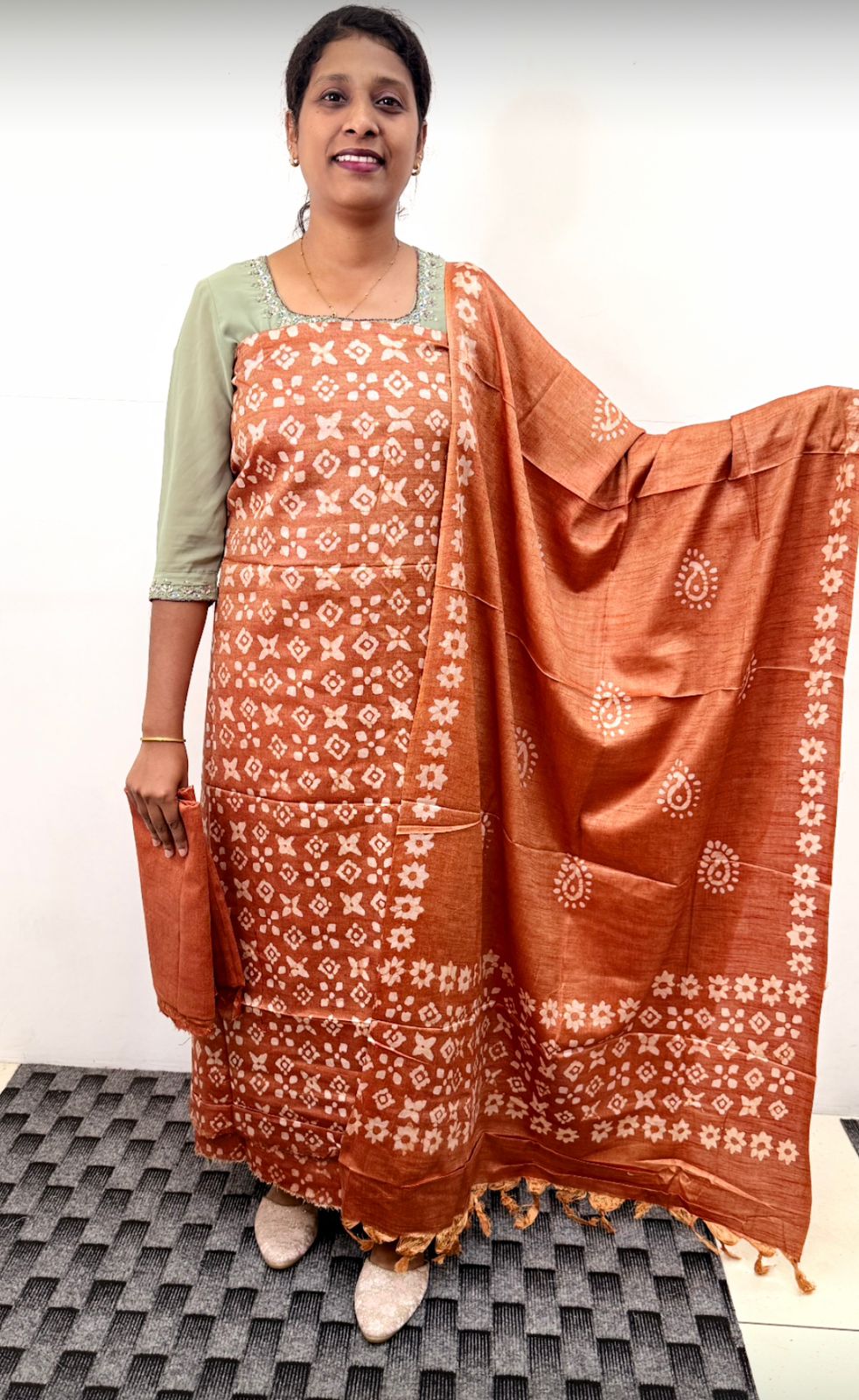 LS0159 Premium Batik print Unstitched Salwar Material