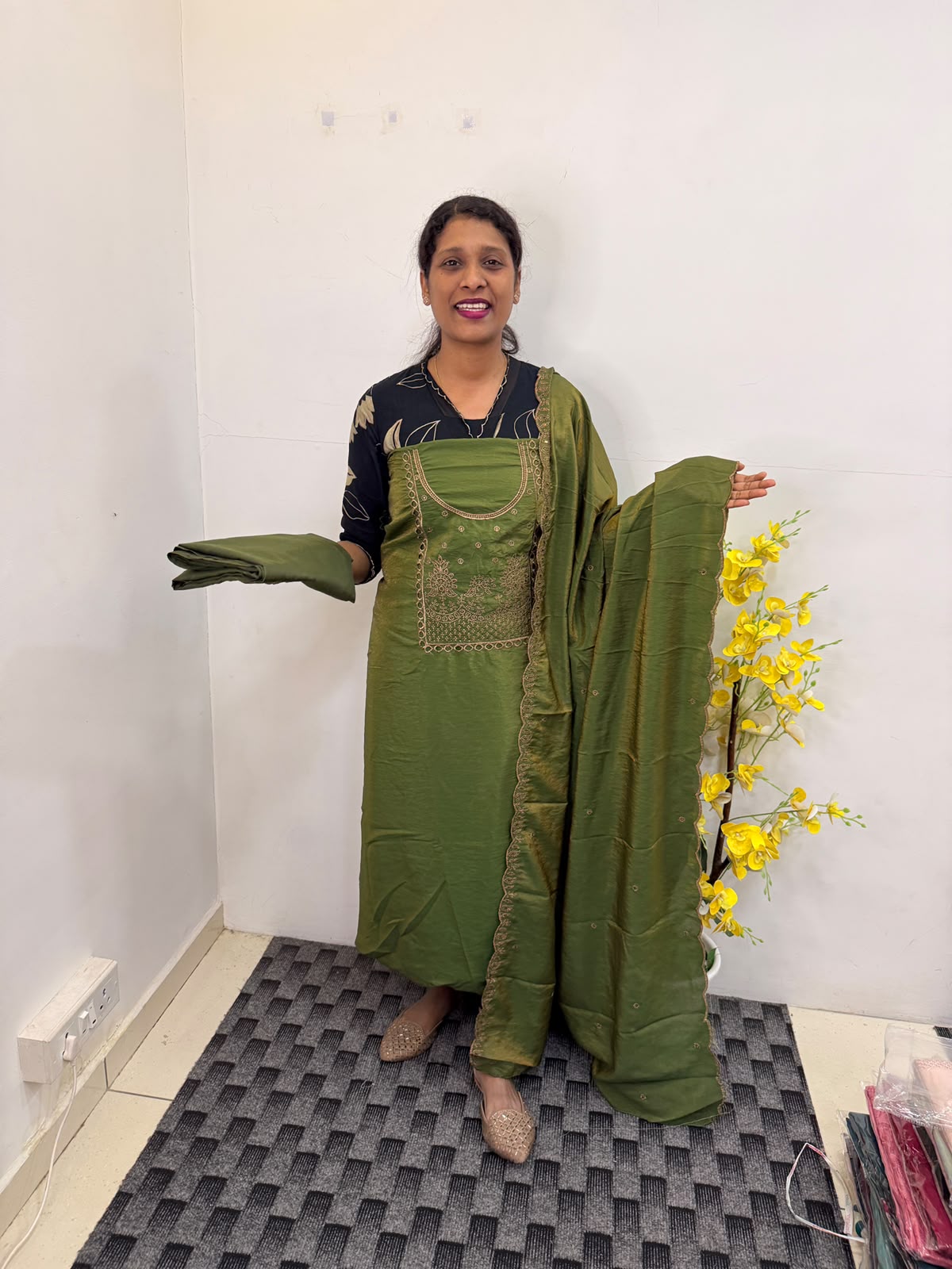LS0201 Unstitched Salwar Material