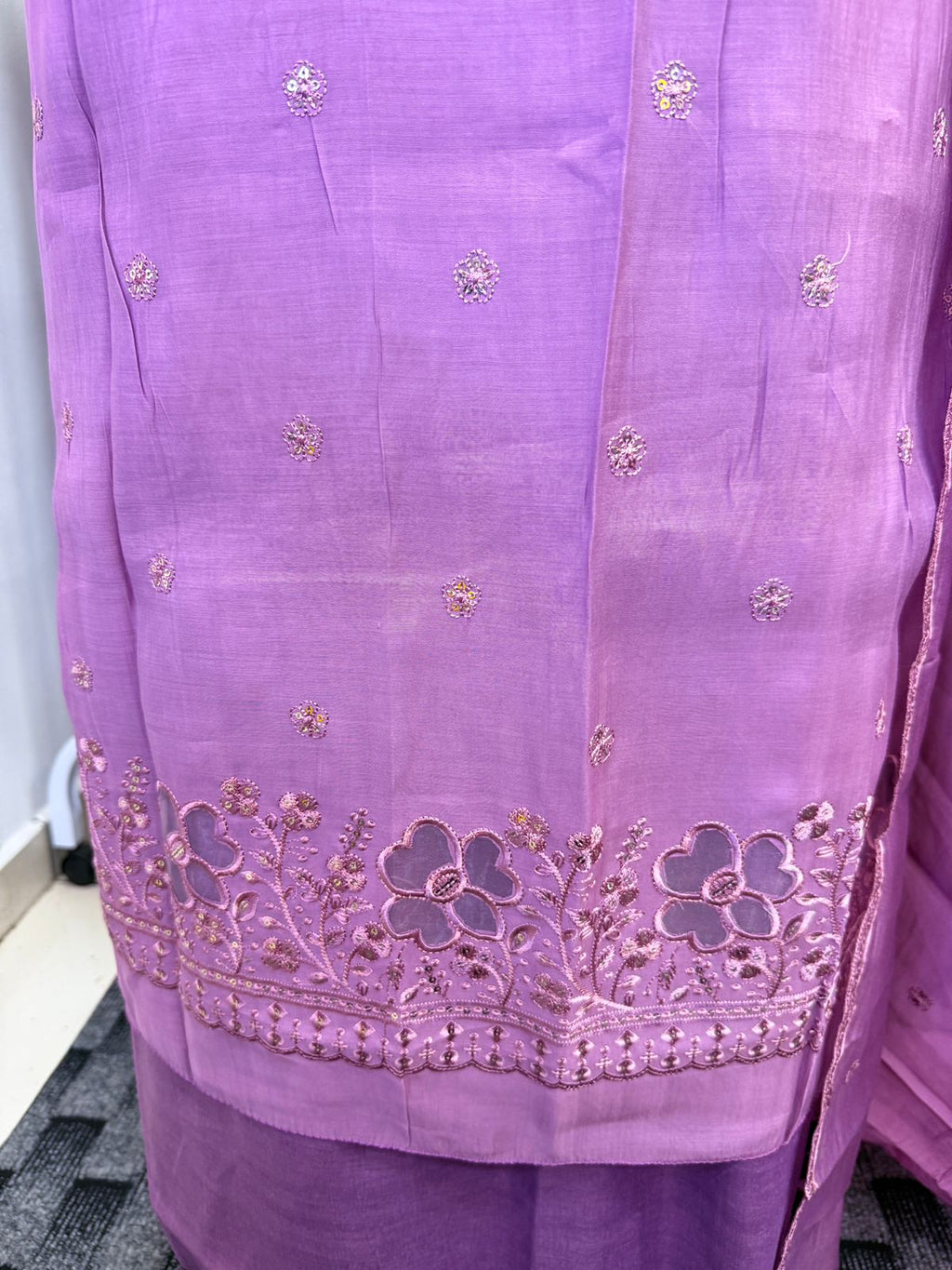 LS0154 - Mulchanderi Unstitched salwar