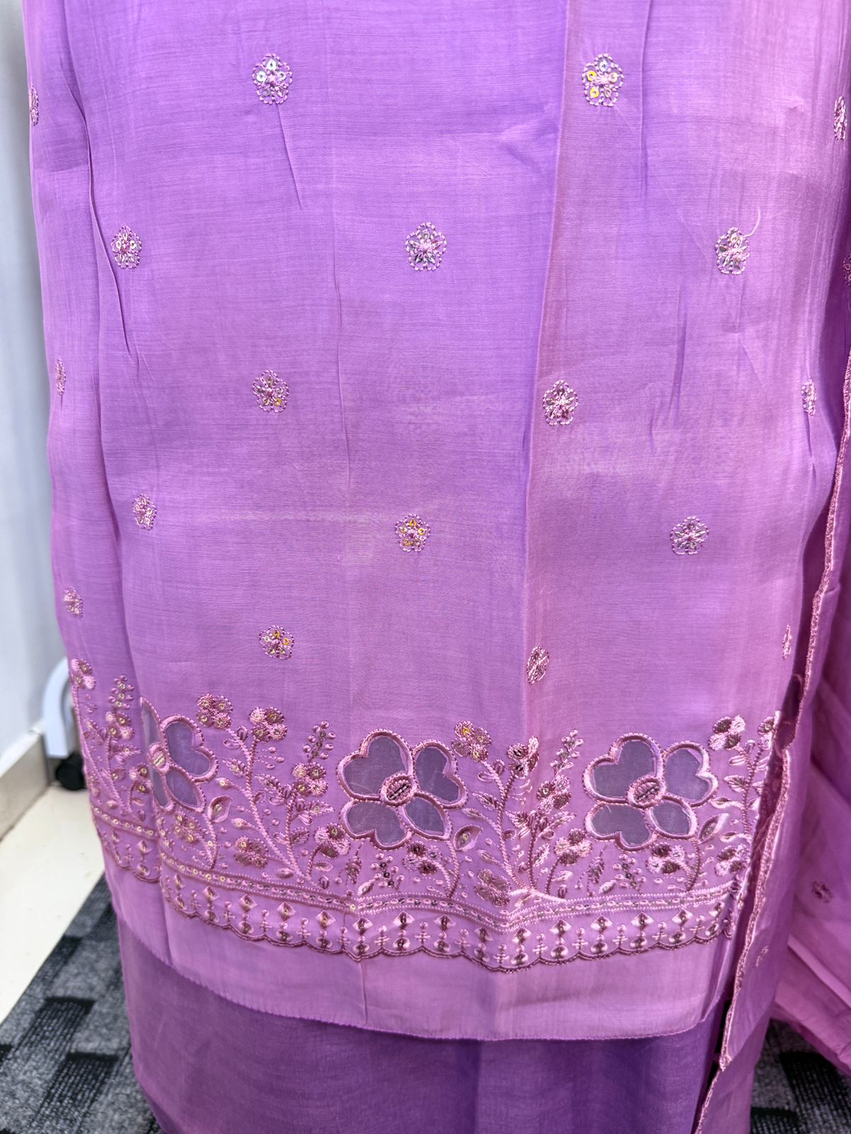 LS0154 - Mulchanderi Unstitched salwar