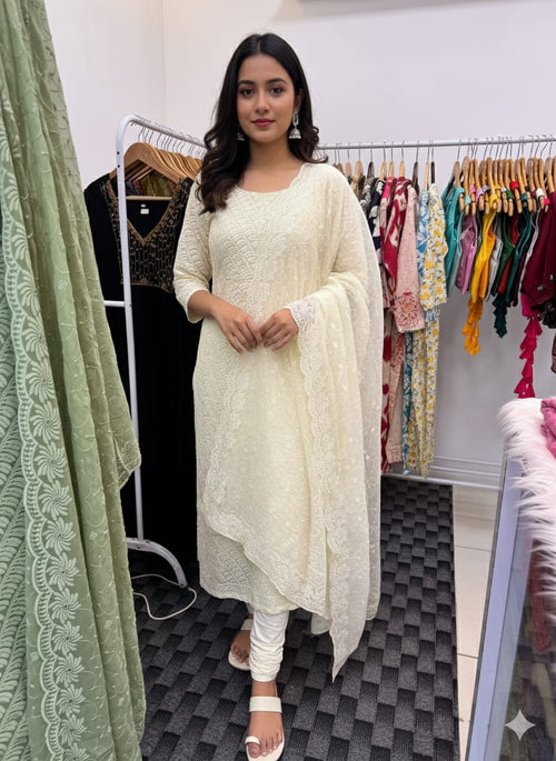 LS0006 - PARTYWEAR UNSTITCHED SALWAR MATERIAL