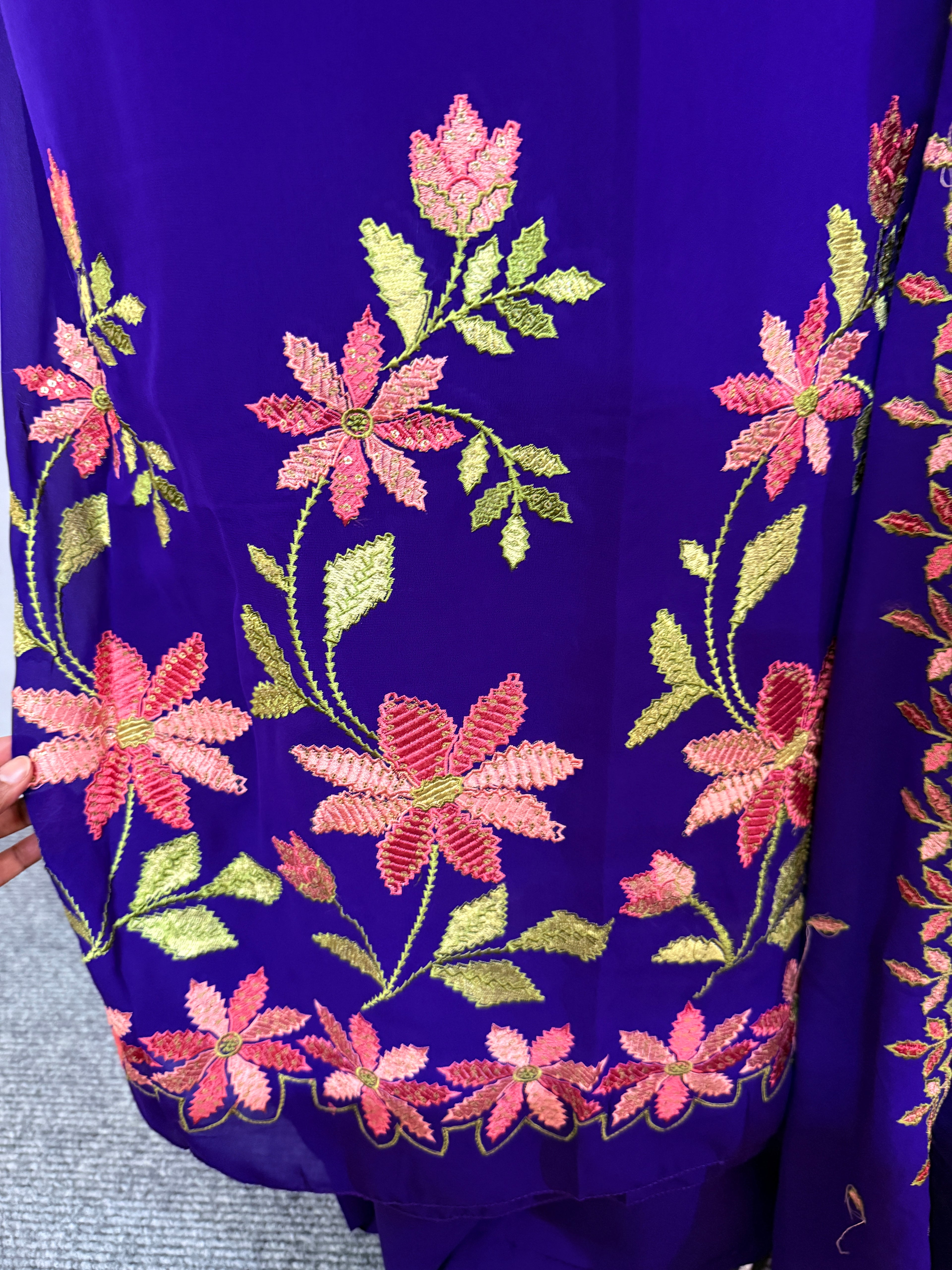 LS0012 PARTYWEAR UNSTITCHED SALWAR MATERIAL