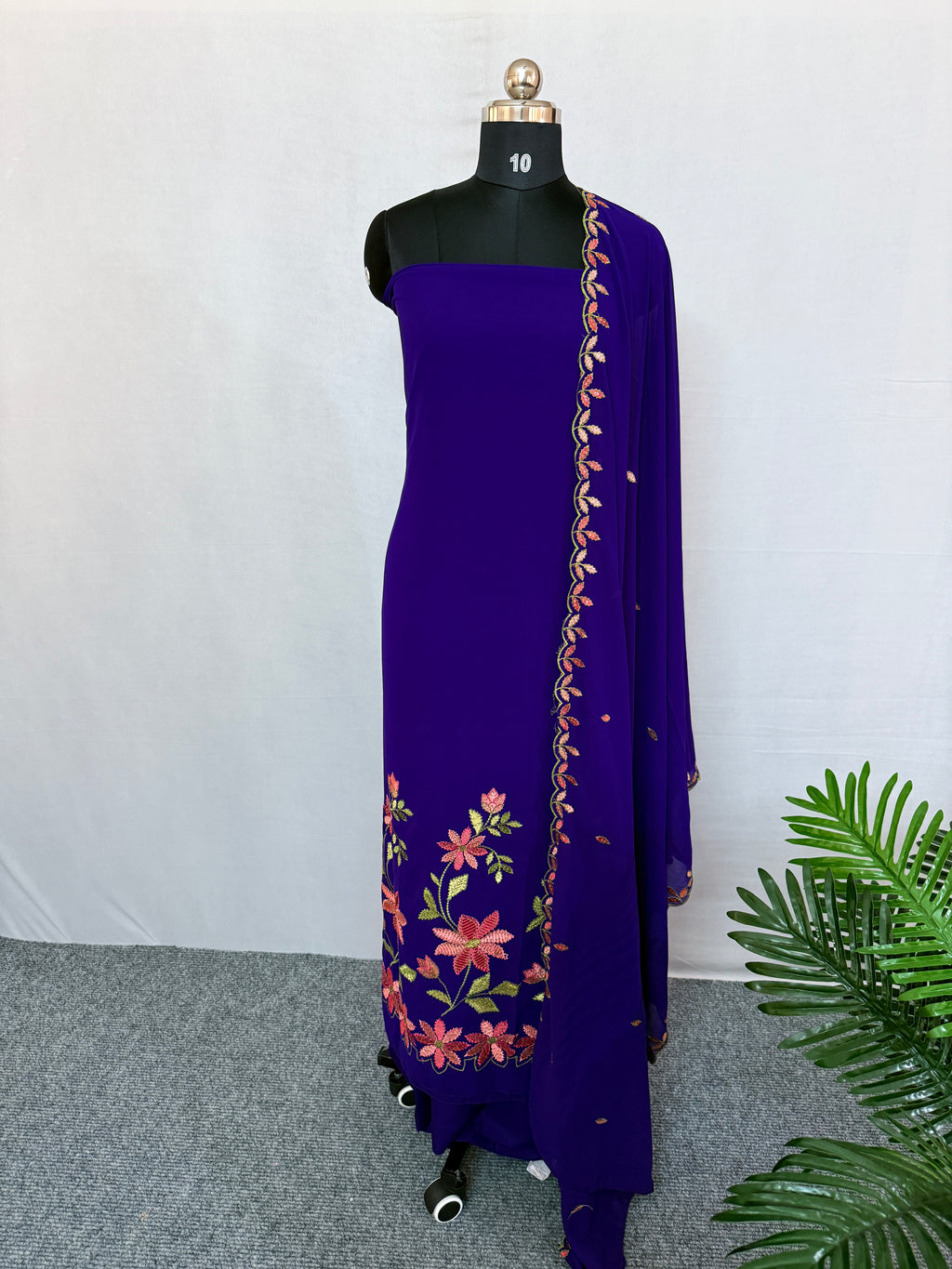 LS0012 PARTYWEAR UNSTITCHED SALWAR MATERIAL