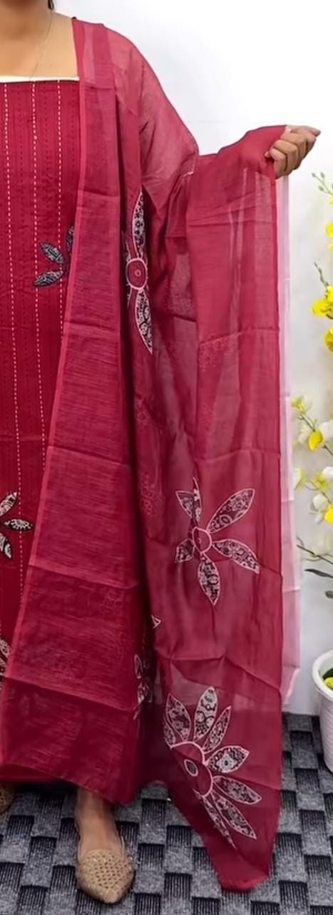 LS0193 Cotton unstitched salwar material