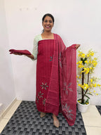 LS0193 Cotton unstitched salwar material