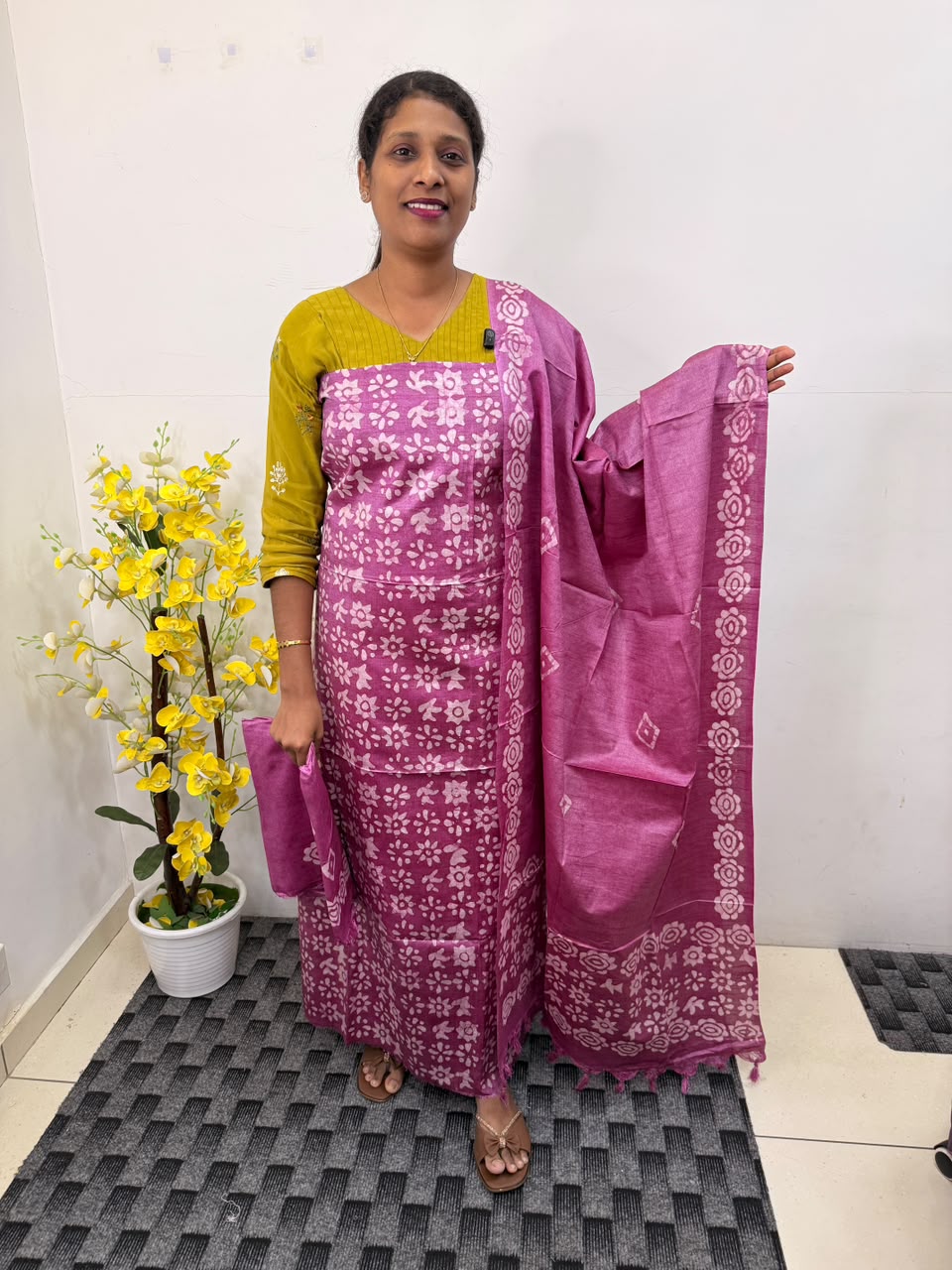 LS0159 Premium Batik print Unstitched Salwar Material