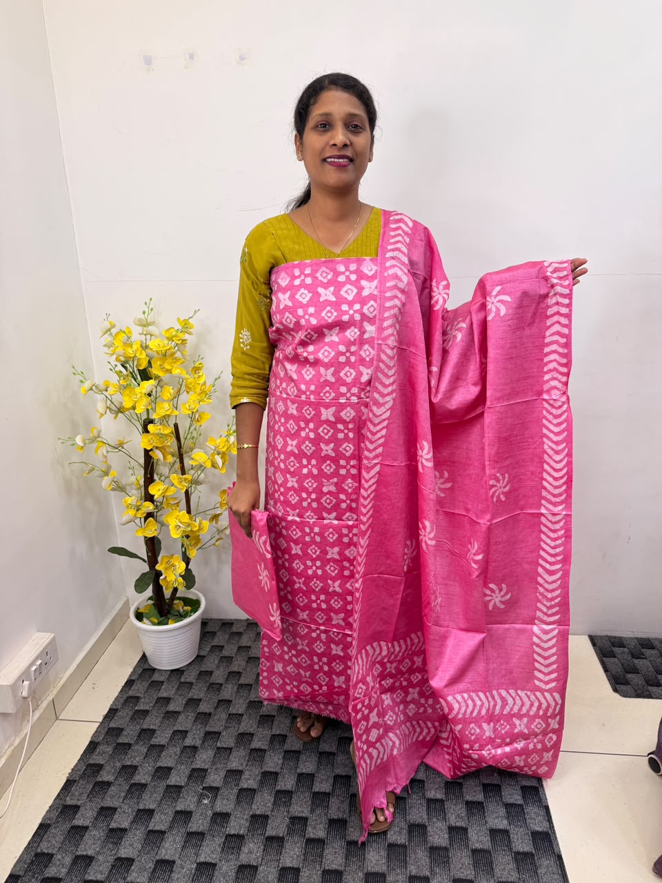 LS0159 Premium Batik print Unstitched Salwar Material