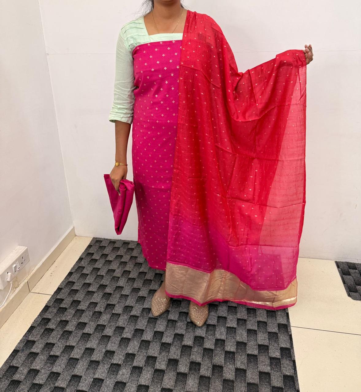 Ls0190 Banarasi Unstitched Salwar Material