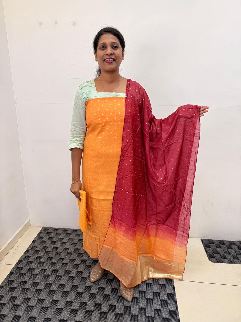 Ls0190 Banarasi Unstitched Salwar Material
