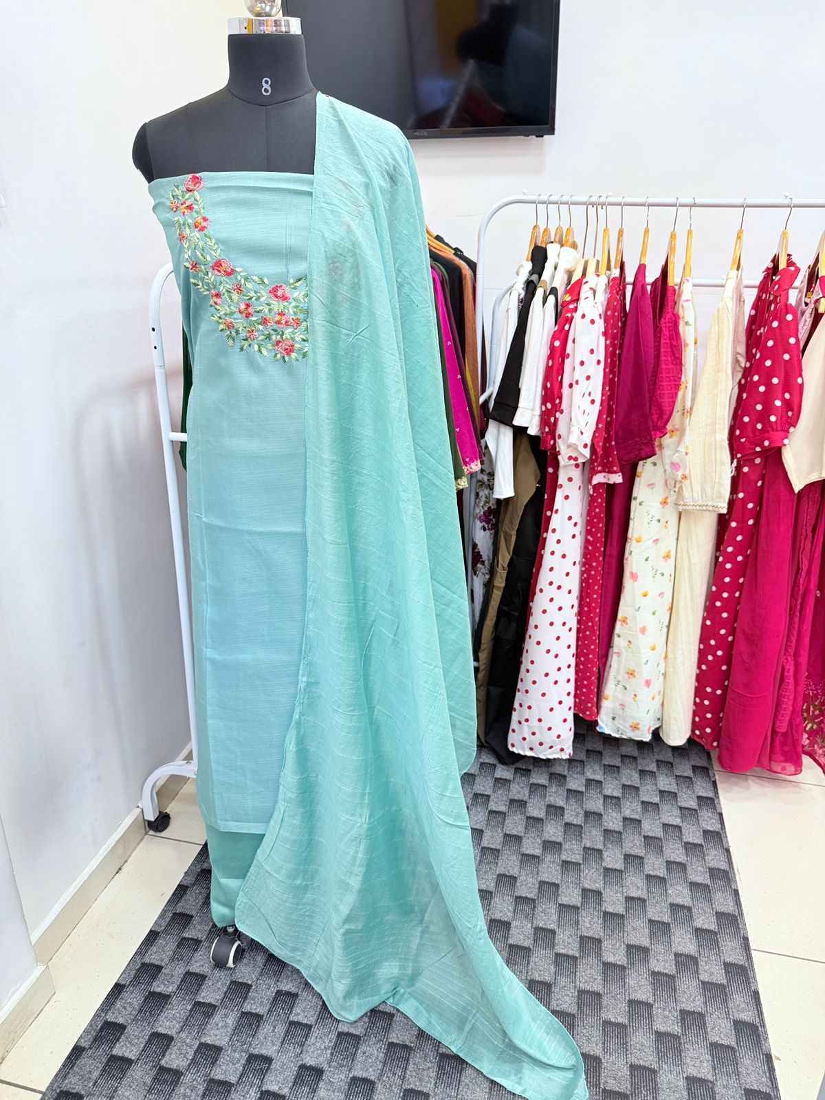 LS0113 Unstitched Salwar Material