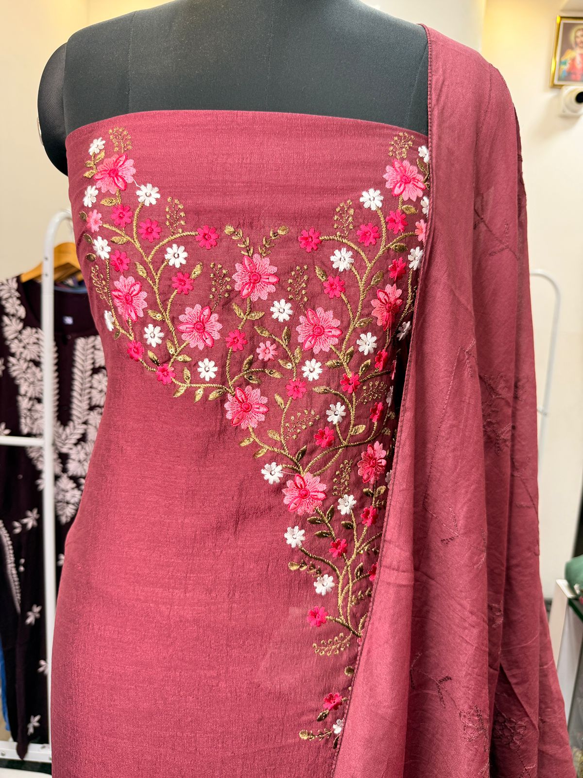 LS0183 Unstitched Salwar Material
