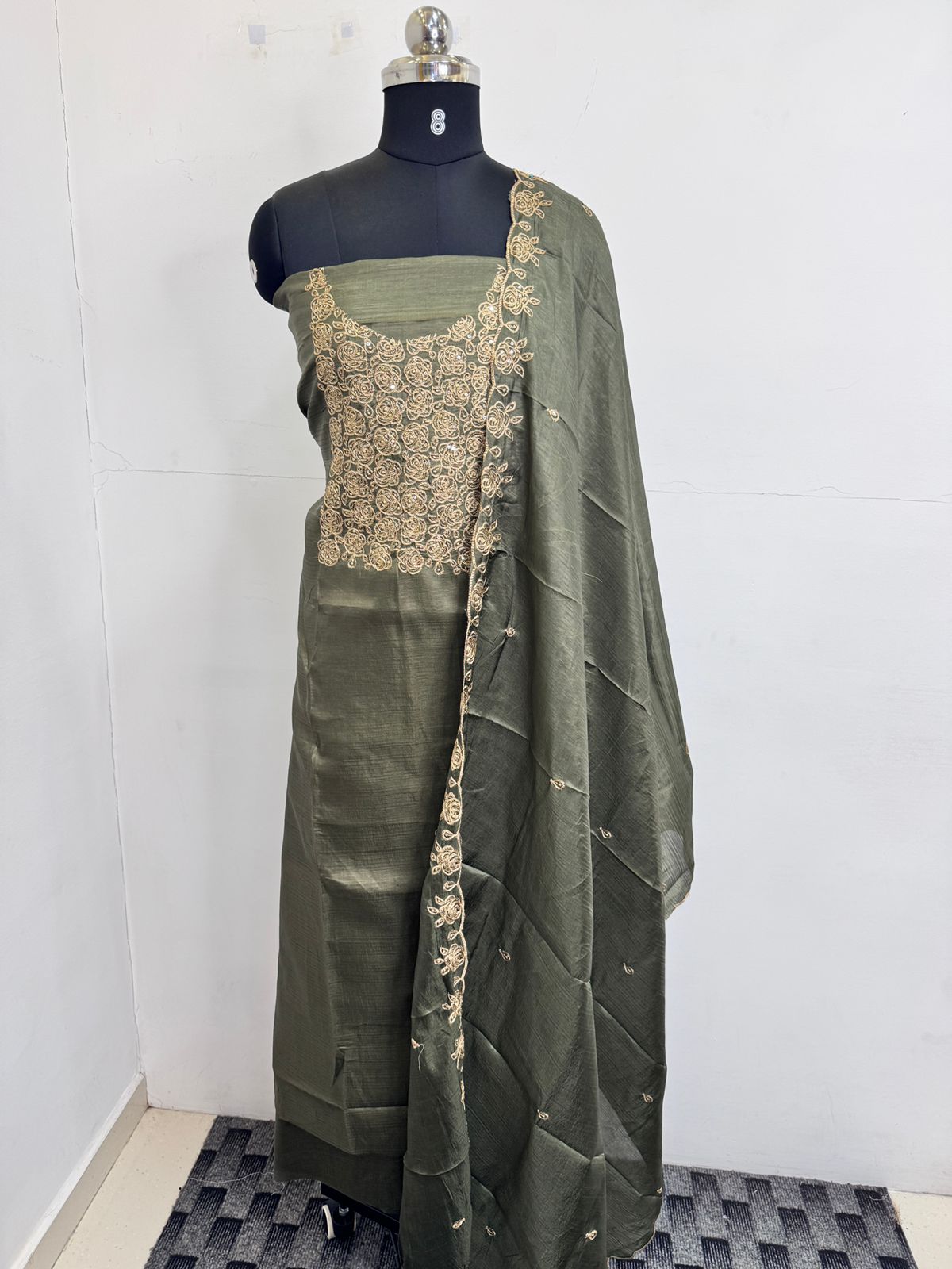 LS0173 CoCo silk Unstitched Salwar Material