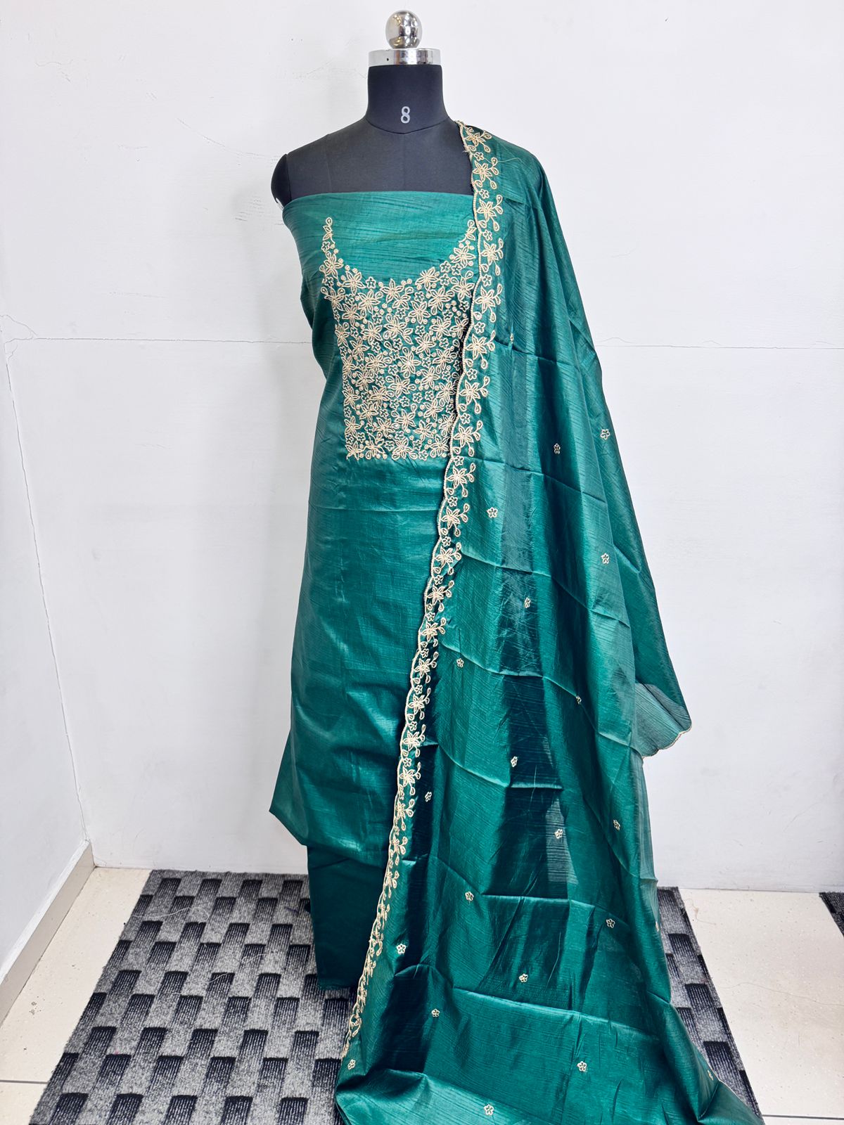 LS0178 CoCo silk unstitched salwar Materials
