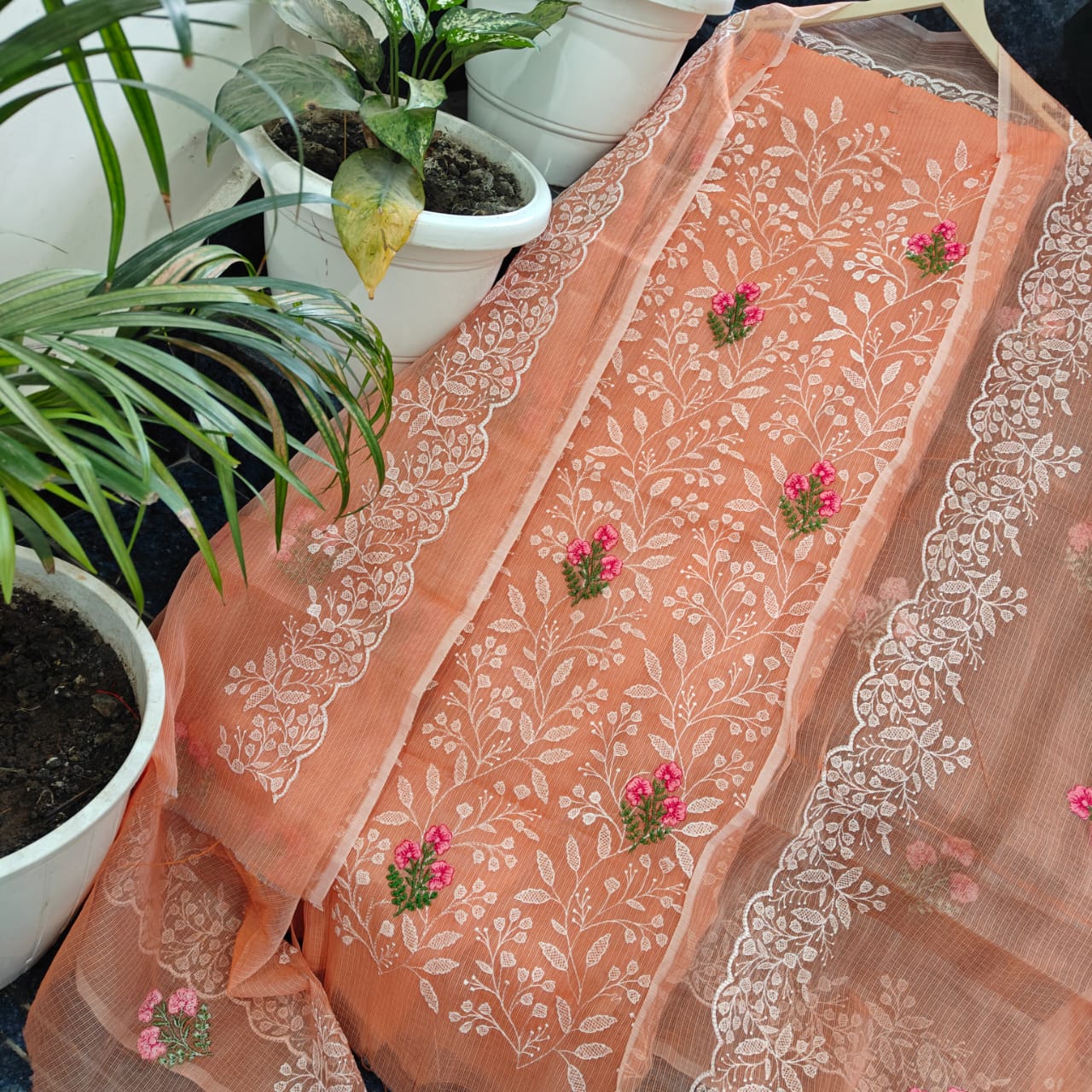 LS0085 Unstitched Partywear Salwar Material