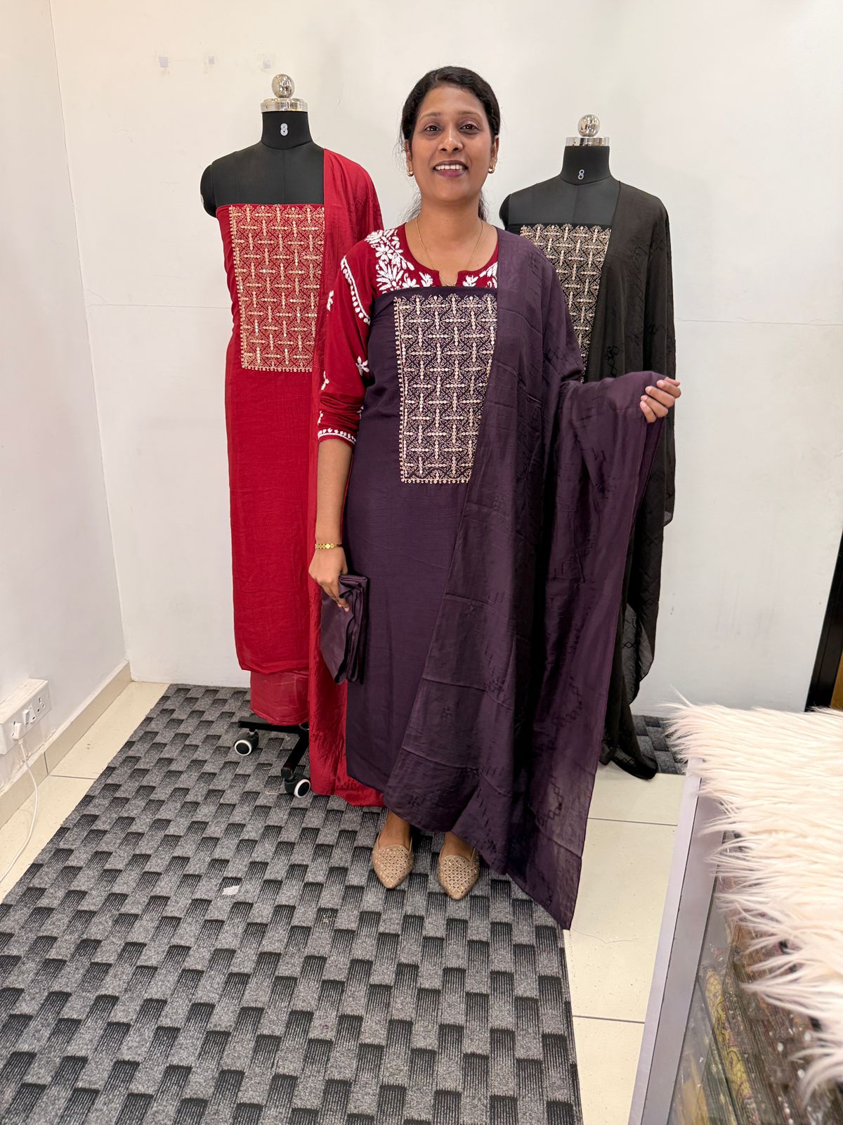 LS0182 Unstitched Salwar Material