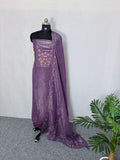 LS0089 Partywear Unstitched Salwar Materials