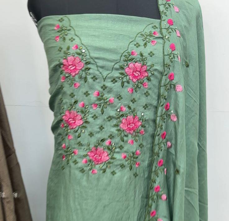 LS0160 Vichithra silk unstitched Material