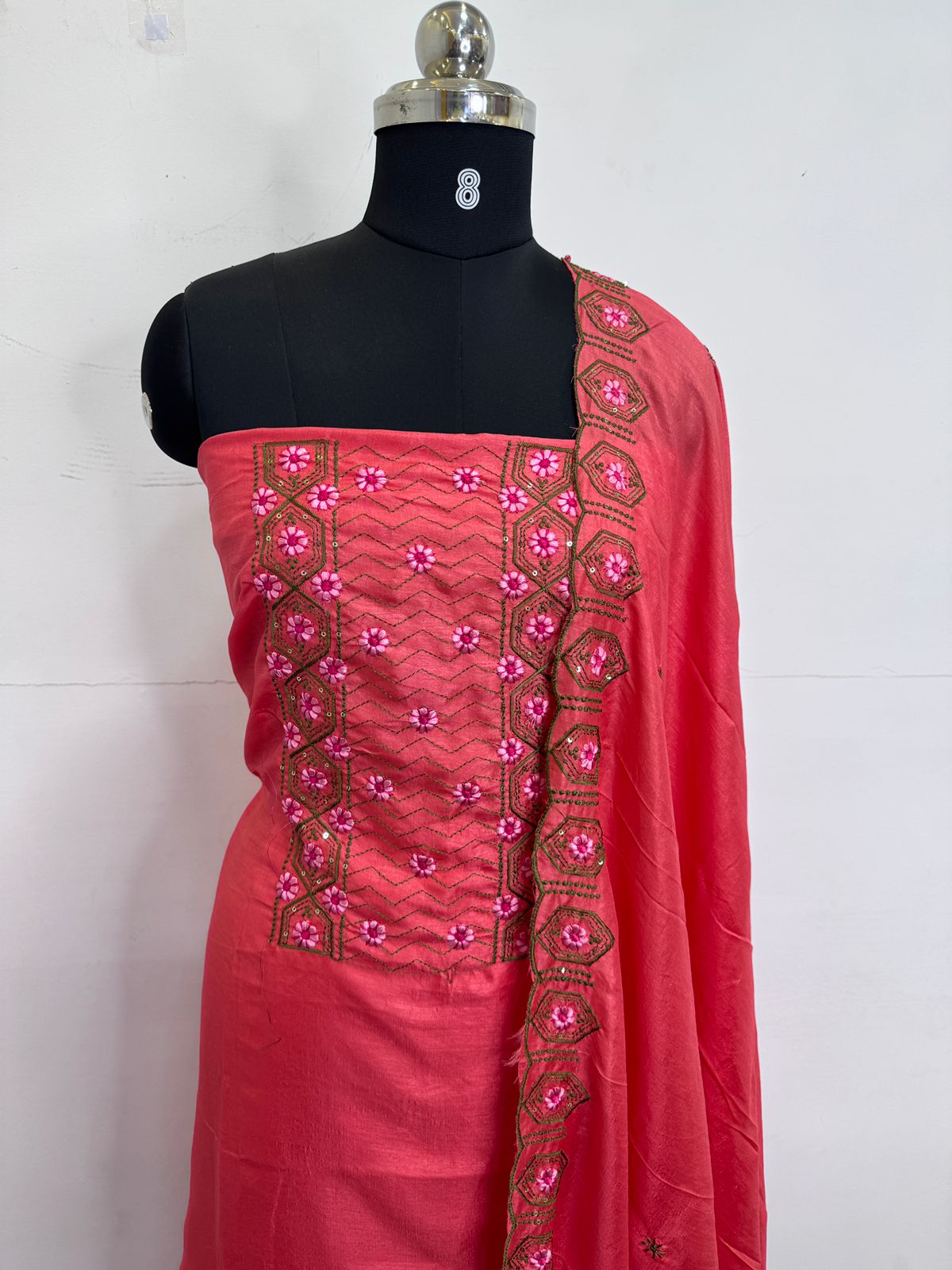 LS0166 Vichithra Unstitched Material