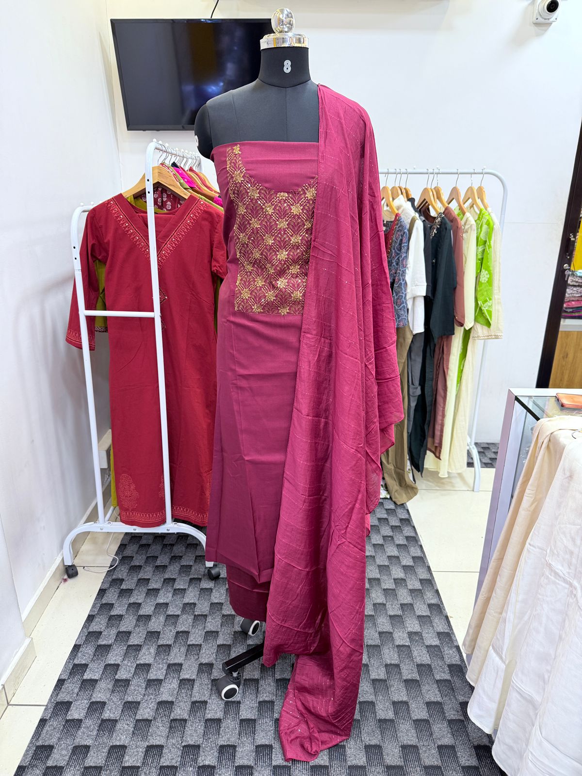 LS0118 Unstitched Salwar Materials