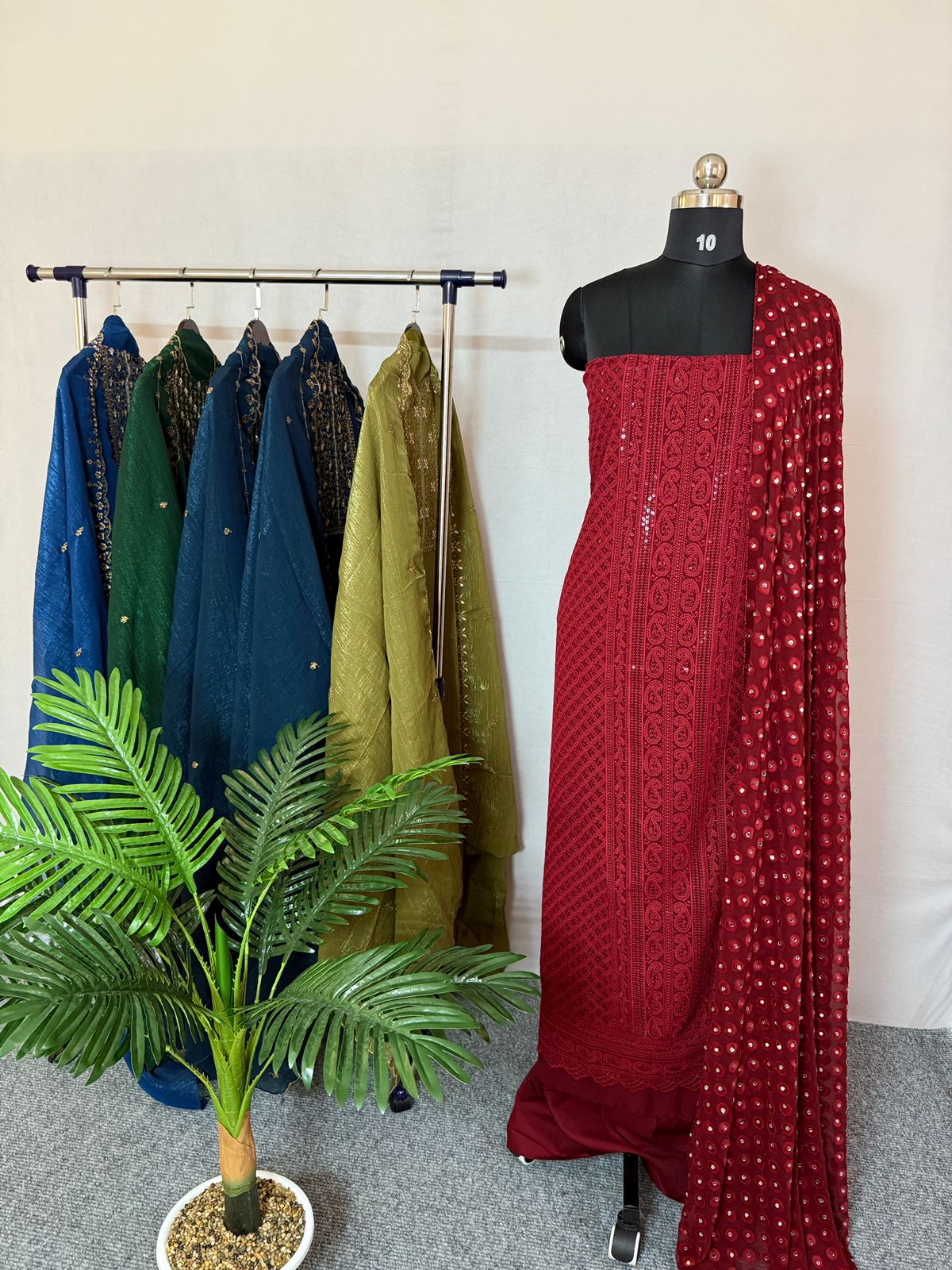 LS0079 Unstitched Salwar Material