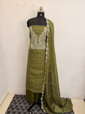 LS0161 Vichithra Silk Unstitched Salwar Material
