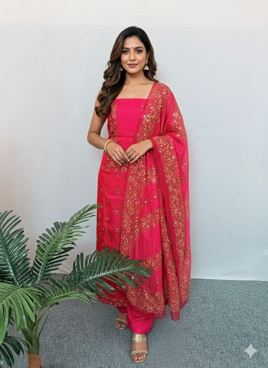 LS0029 Unstitched partywear Salwar Material