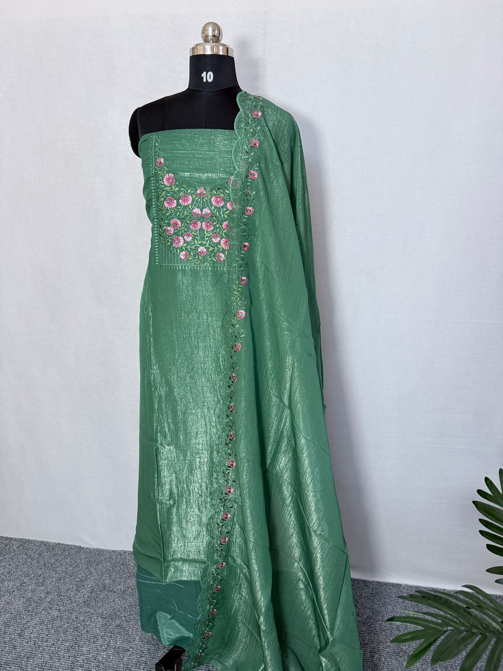 LS0092 Partywear Unstitched Salwar Material
