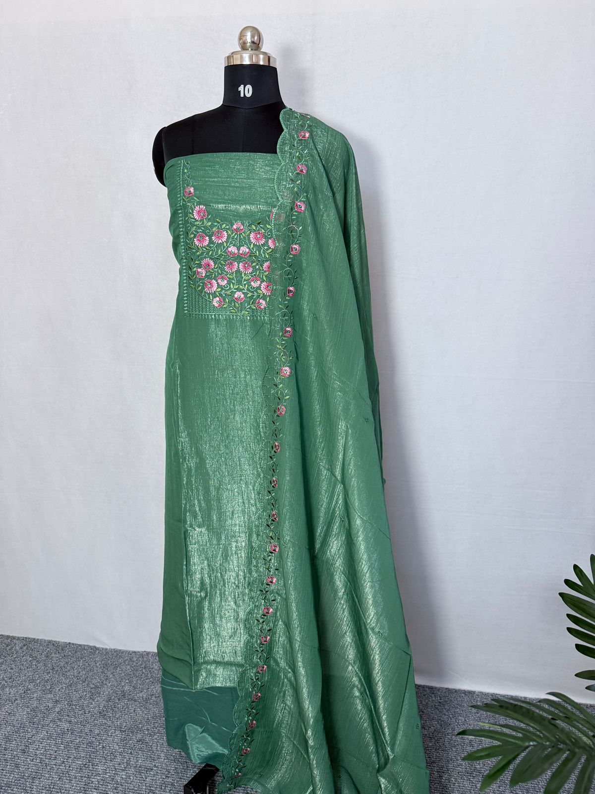 LS0092 Partywear Unstitched Salwar Material