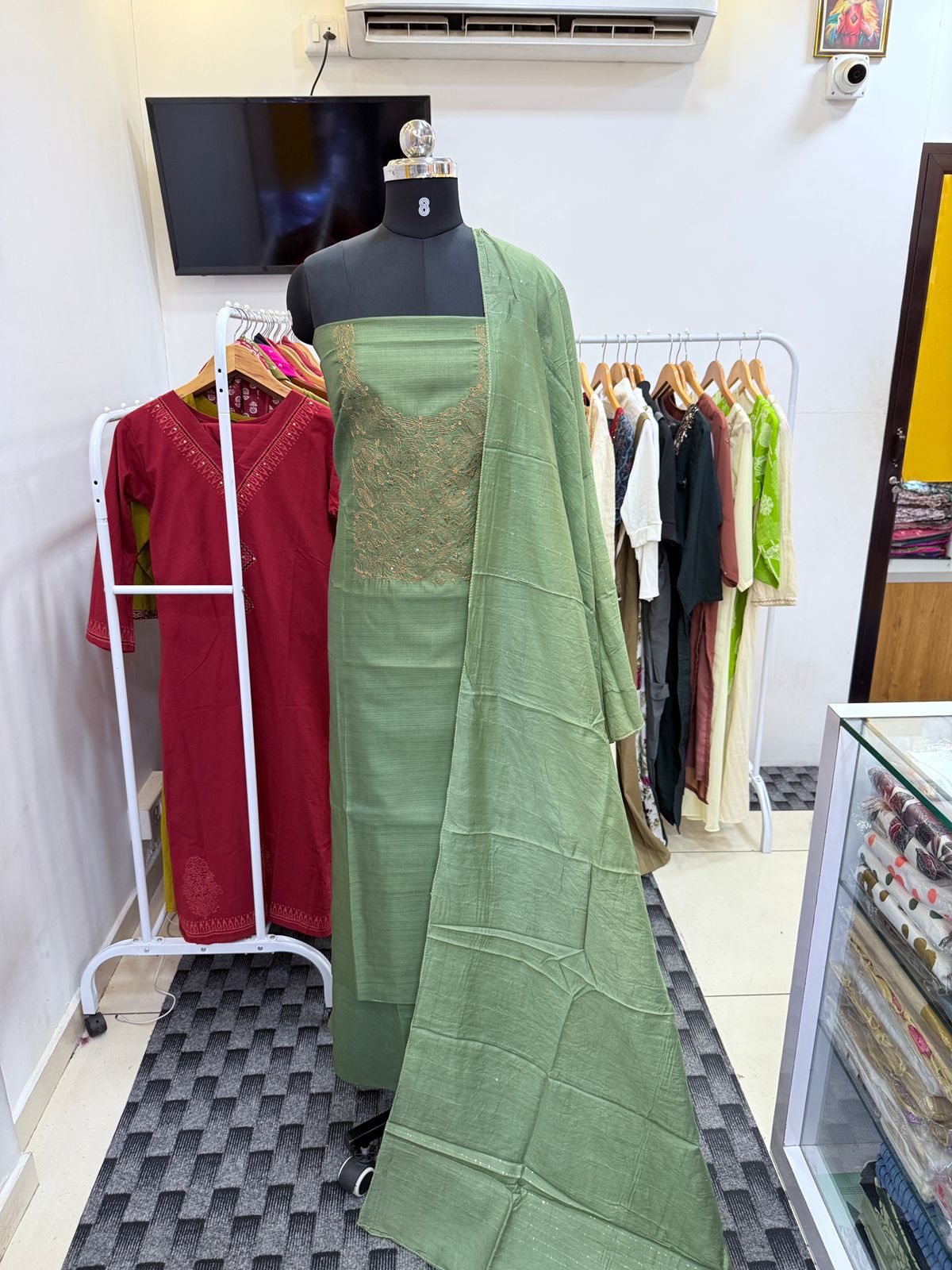 LS0119 Unstitched Salwar Material