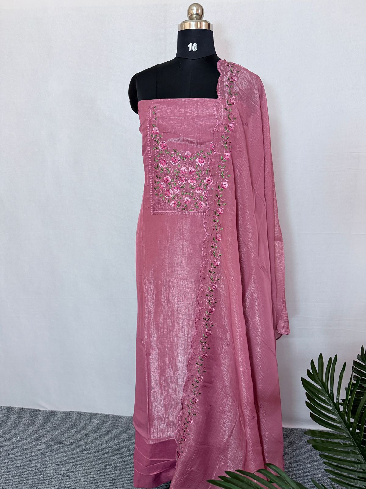 LS0090 Partywear Unstitched Salwar Material