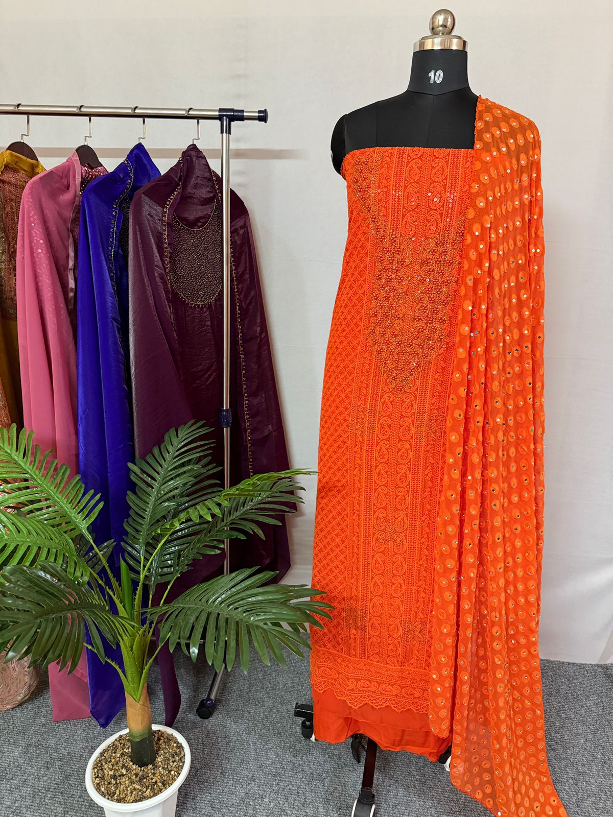 LS0048 Unstitched Salwar Material
