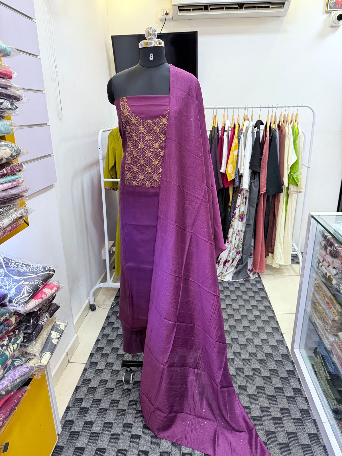 LS0118 Unstitched Salwar Materials