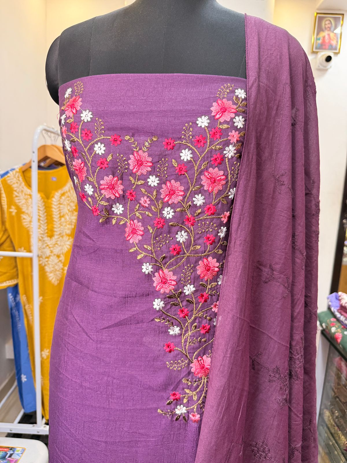 LS0183 Unstitched Salwar Material
