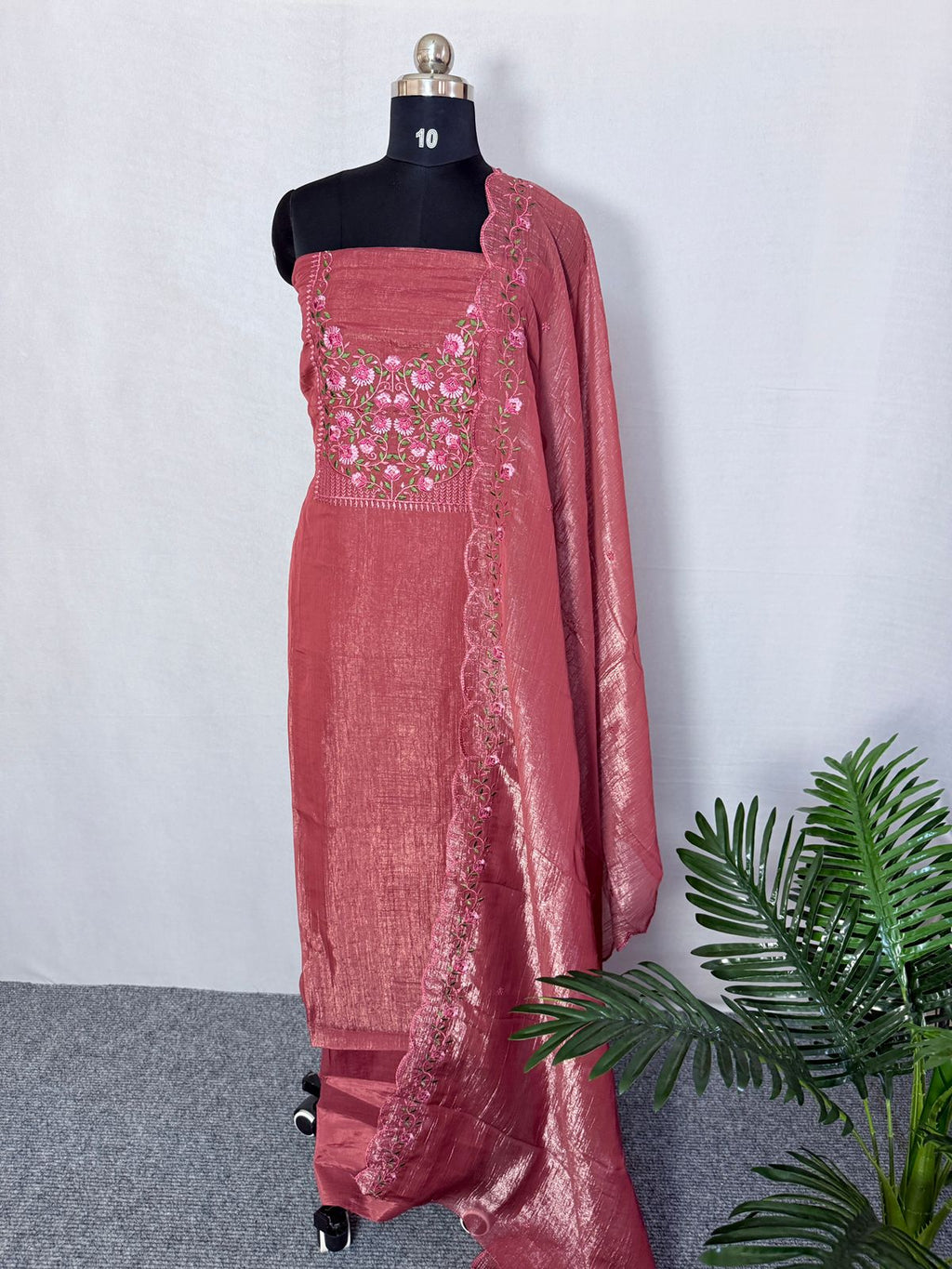 LS0091 Partywear Unstitched Salwar Material