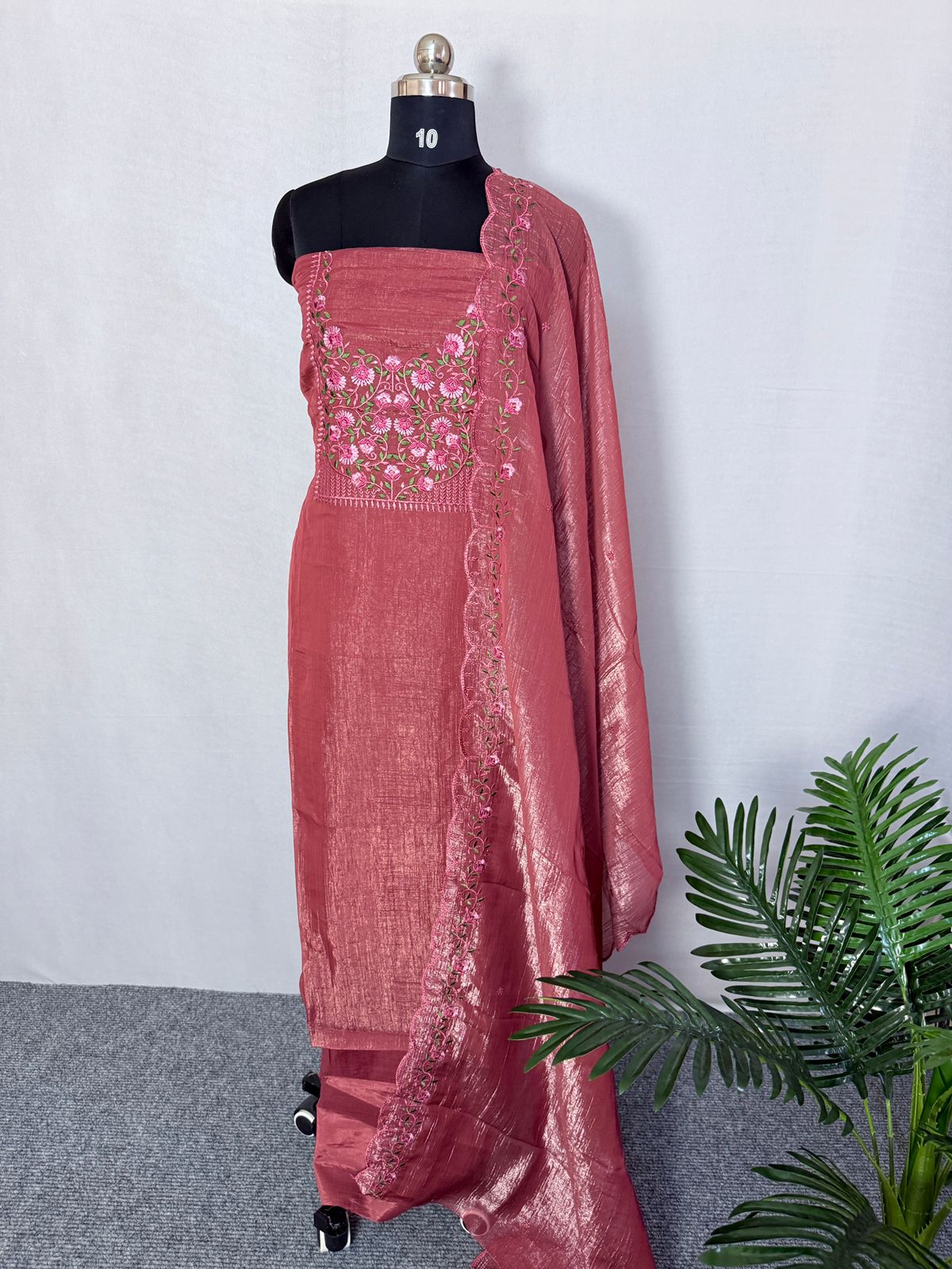 LS0091 Partywear Unstitched Salwar Material