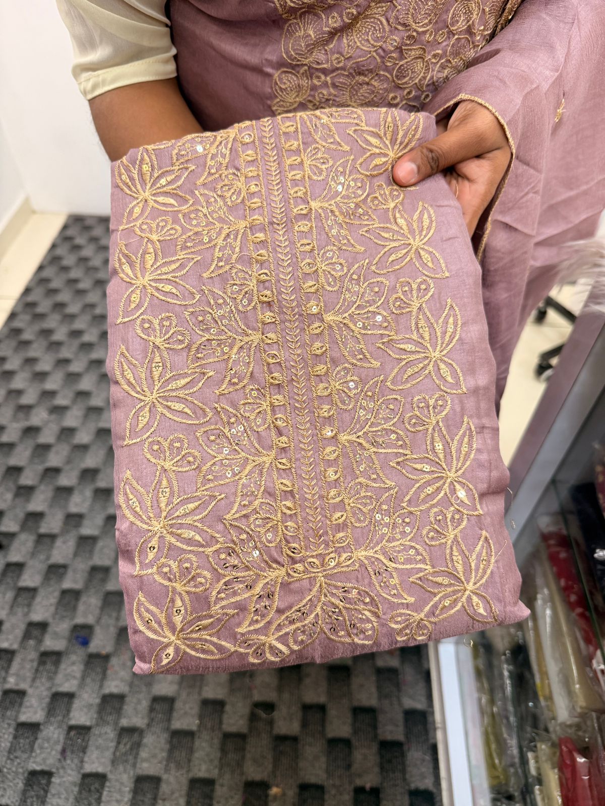 LS0164 Vichithra silk Unstitched Material